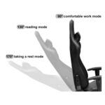 Poltrona gaming Sputnik nera telaio acciaio - immagine 2