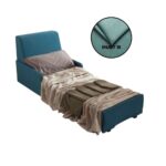 Poltrona letto estraibile Elly II colore verde acqua - immagine 2