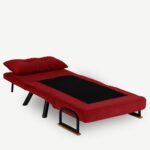 Poltrona letto pieghevole Sando bordeaux - immagine 3