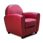 Poltrona Mary ecopelle bordeaux