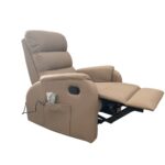 Poltrona relax Futura Mozart Taupè manuale 8 punti di massaggio - immagine 2