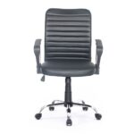 Poltrona ufficio Asgar base cromata nera - immagine 2