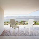 Poltroncina Nirvana polipropilene beige effetto rattan - immagine 2