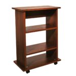 Porta tv ciliegio con ruote 52,5x34,5x79