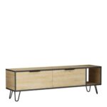 Porta tv Furoki colore rovere 150x50 - immagine 3