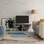 Porta TV Pipralla antracite 110x30x40h - immagine 2