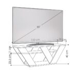 Porta TV Pipralla antracite 110x30x40h - immagine 5
