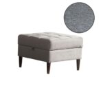 Pouf apribile Apartment in tessuto grigio