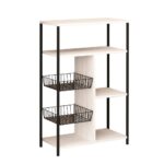 Scaffale da cucina Nilufer nero e bianco - immagine 5