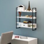 Scaffale da parete Severo mensole e cassetto - immagine 4