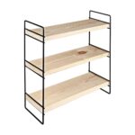 Scaffale Hobby 3 ripiani 40x13x40 nero ASZ1571