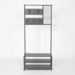 Scaffale ingresso Nomad metallo antracite - immagine 2