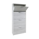 Scarpiera 4 ante doppio vano porta scarpe betulla - immagine 2