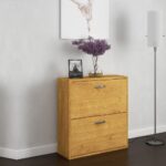 Scarpiera 853902 2 ante a ribalta doppia profondità quercia - immagine 2