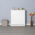 Scarpiera ADR322BI2023 bianca ante scorrevoli e 4 ripiani - immagine 2