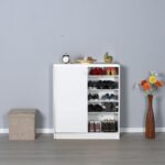 Scarpiera ADR322BI2023 bianca ante scorrevoli e 4 ripiani