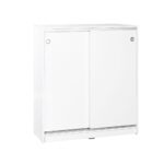 Scarpiera ADR322BI2023 bianca ante scorrevoli e 4 ripiani - immagine 5