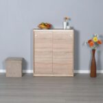 Scarpiera ADR322OAK2023 rovere ante scorrevoli e 4 ripiani - immagine 2