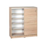 Scarpiera ADR322OAK2023 rovere ante scorrevoli e 4 ripiani - immagine 5