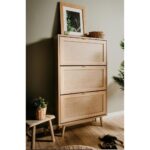 Scarpiera Bali 49A 3 ante a ribalta effetto vimini - immagine 3