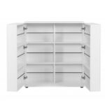 Scarpiera Satos02A bianca 2 ante e 8 ripiani - immagine 7