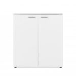 Scarpiera Satos02A bianca 2 ante e 8 ripiani - immagine 8