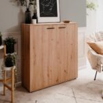 Scarpiera Satos02A rovere 2 ante e 8 ripiani - immagine 4