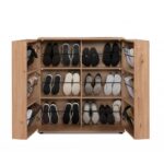 Scarpiera Satos02A rovere 2 ante e 8 ripiani - immagine 5