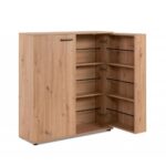 Scarpiera Satos02A rovere 2 ante e 8 ripiani - immagine 6