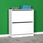 Scarpiera shc520 a due ante a ribalta bianco - immagine 2