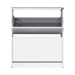 Scarpiera shc520 a due ante a ribalta bianco - immagine 3