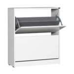 Scarpiera shc520 a due ante a ribalta bianco - immagine 4