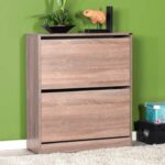 Scarpiera shc520 a due ante a ribalta  rovere