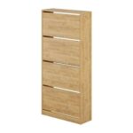 Scarpiera SHC540OAK quattro ante a ribalta rovere - immagine 3