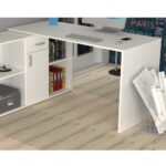 Scrivania angolare Alis bianco reversibile - immagine 6
