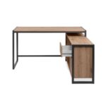 Scrivania angolare Denver37A reversibile quercia antracite - immagine 5