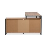 Scrivania angolare Denver37A reversibile quercia antracite - immagine 6