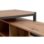 Scrivania angolare Denver37A reversibile quercia antracite - immagine 9