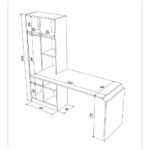 Scrivania con libreria Opus 147 - immagine 3