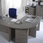 Scrivania per ufficio Larix 180x80 cm rovere grigio - immagine 2