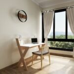 Scrivania stile scandinavo Alixus 113x59 cm TM191401 - immagine 2