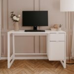 Scrivania Sumatra30A bianca anta e cassetto - immagine 2