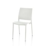 Sedia Curtis polipropilene bianca design ergonomico - immagine 2