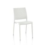 Sedia Curtis polipropilene bianca design ergonomico