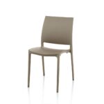 Sedia Curtis polipropilene tortora design ergonomico - immagine 2