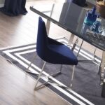 Sedia Enzio tessuto blu parliament - immagine 4