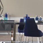 Sedia Enzio tessuto blu parliament - immagine 5