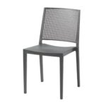 Sedia Grid polipropilene grigio - immagine 2