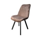 Sedia imbottita Layla cappuccino - immagine 2