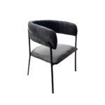 Sedia Key tessuto grigio fumè e struttura antracite - immagine 3